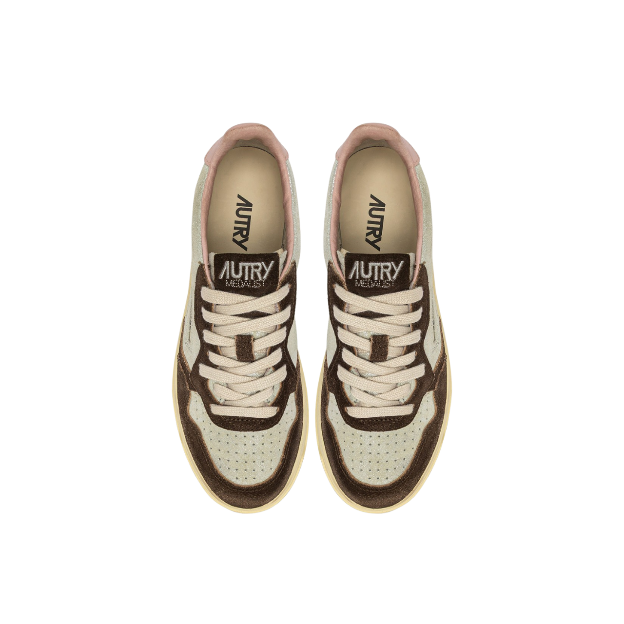 Medalist Low Silver Mustang Trainers