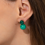 Cara Earrings Malachite
