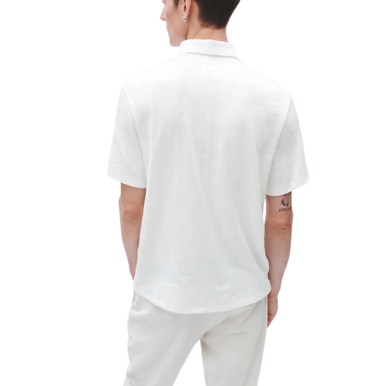 Classic Men's Flame Polo White