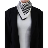 No. 1 Cream&Black Scarf