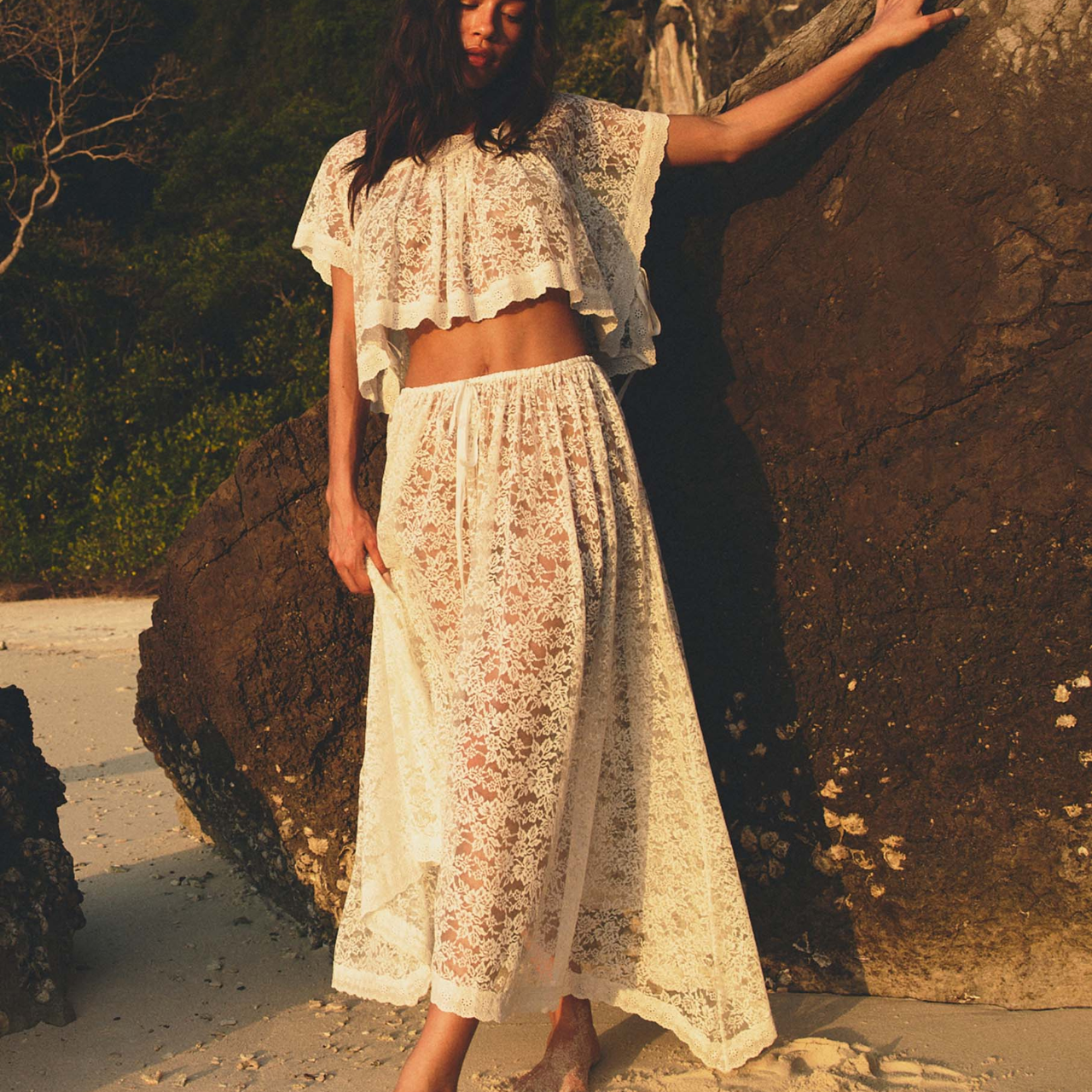 Zinnia Skirt Salt