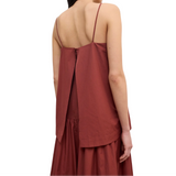 Cotton Strap Dress Red
