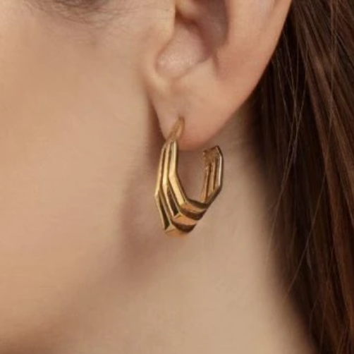 Spanish Steps Earrings Gold