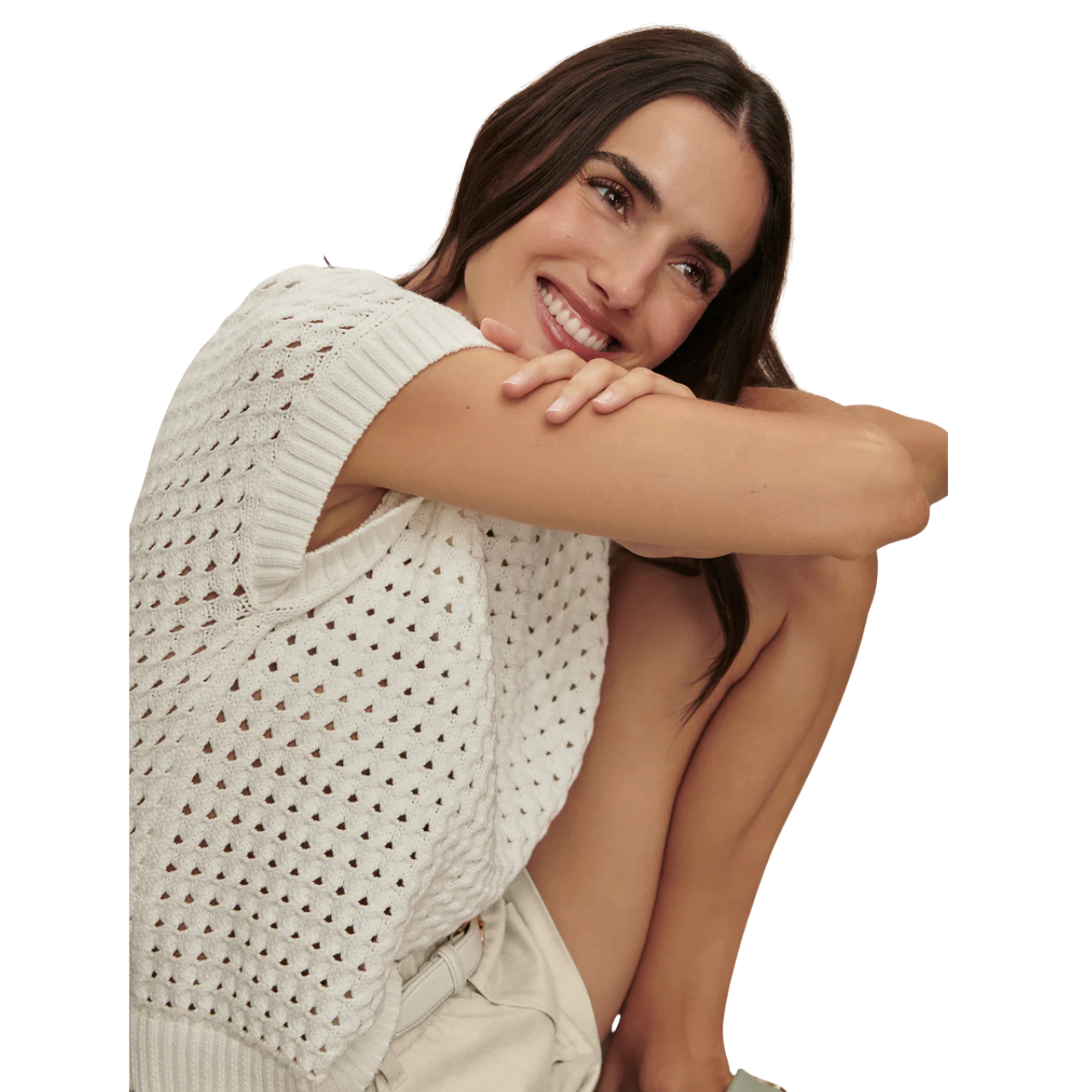 Denny Knit Top Snow White