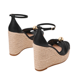 Taliya Wedge Sandals Black