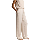 Mid Waist Crepe Pull On Pant Blush