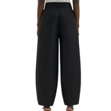 Smilla Barrel Leg Trousers Black