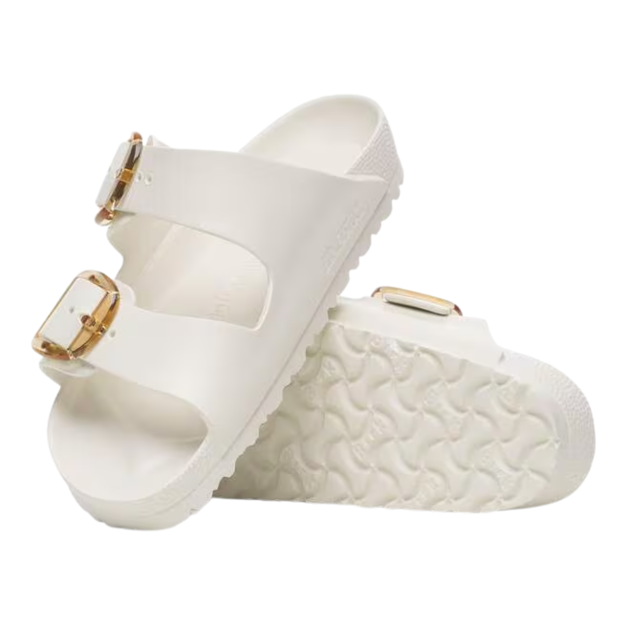 Arizona Big Buckle Sandals Eggshell