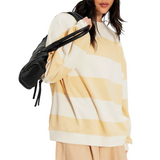 Classic Stripe Crew Wide Apricot