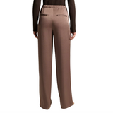 Mid Waist Crepe Pull On Pant Taupe