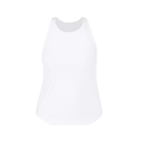 Breathe Easy Mesh Run Tank White