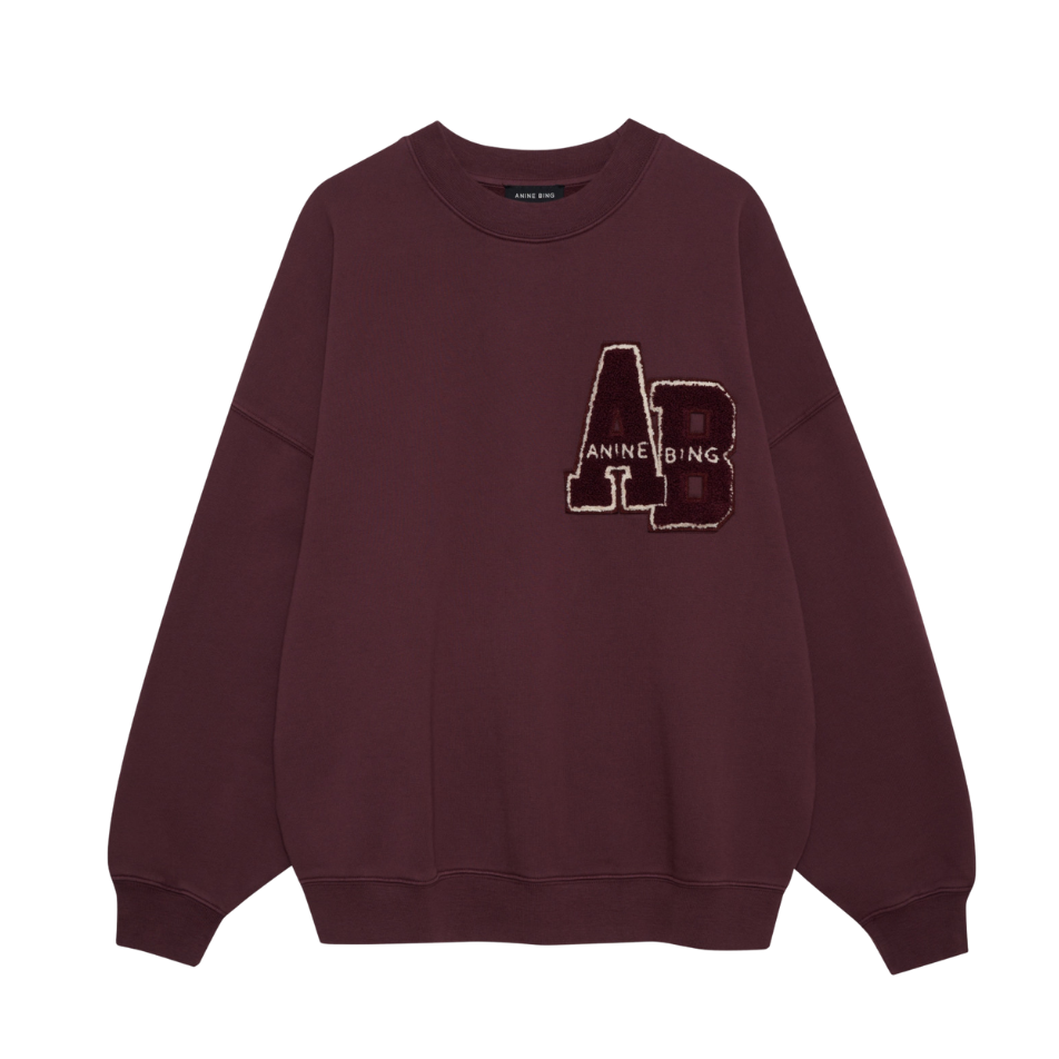 Miles Sweatshirt Letterman Fig