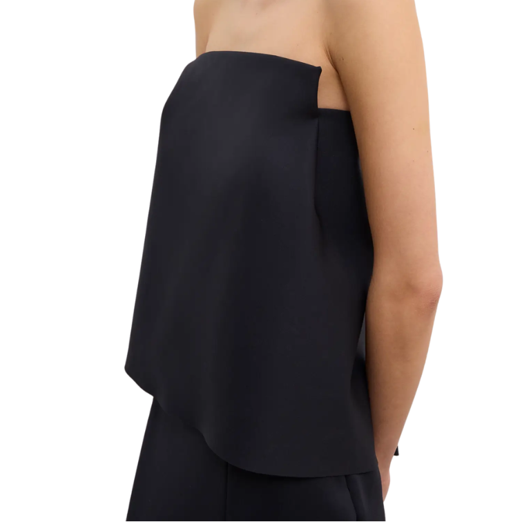 Square Tube Top Black