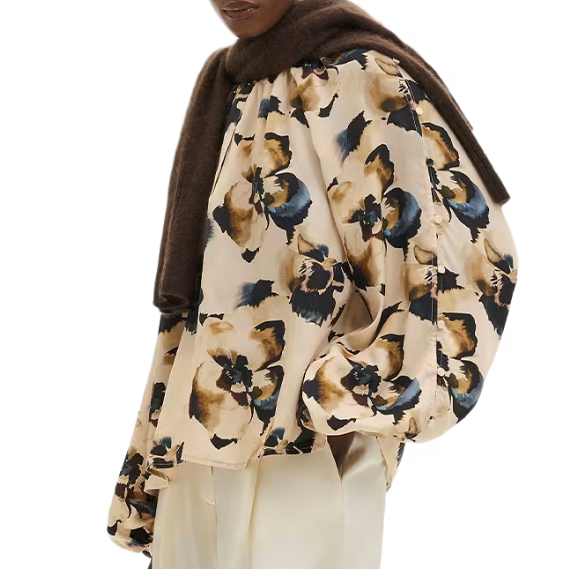 Sophie Button Detail Blouse Blooms