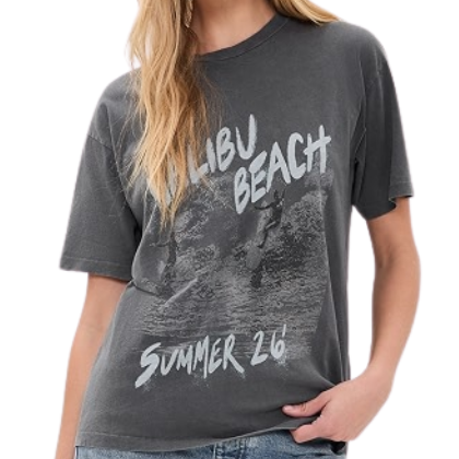 Cade Tee Surfer Black Blue