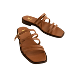 Isys Flat Sandals Camel