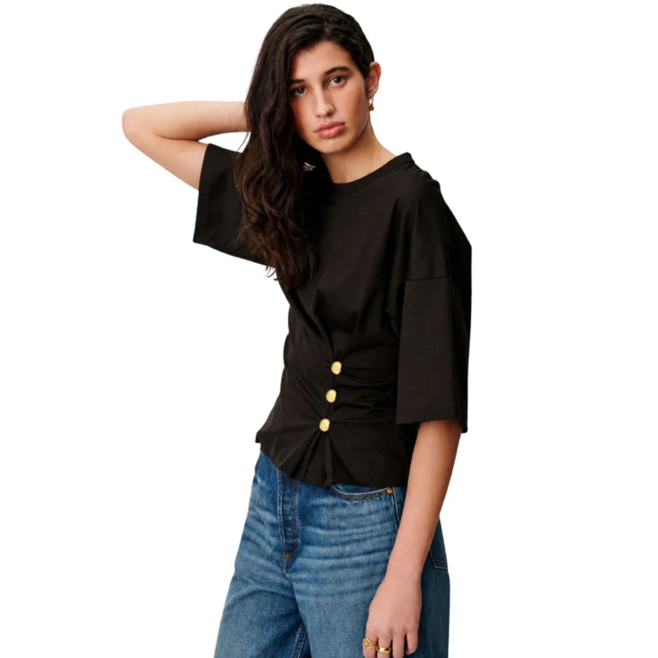 Naktis Waist Buttoned Top
