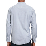 Vance Men's Shirt Blue White Stripe
