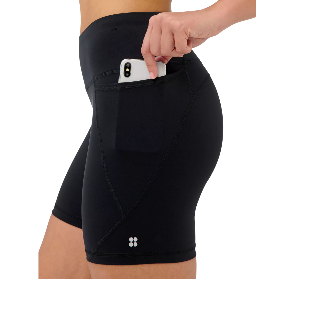 Power 6'' Biker Shorts Black