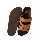 Atlas Hazelnut Flat Sandals