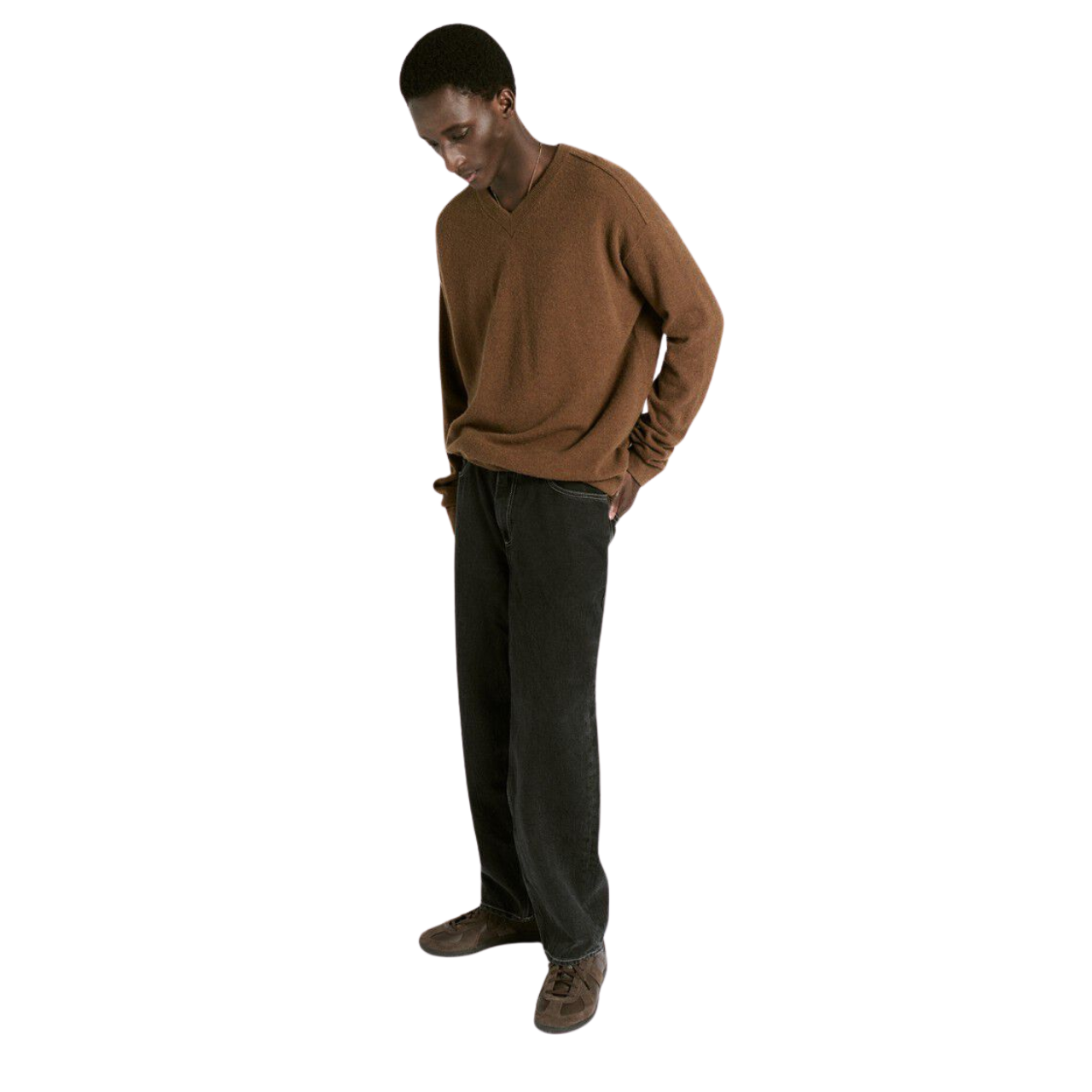 Raxon VNeck Men's Knit Chestnut