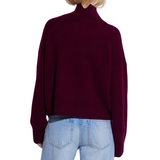 Carmen Funnel Neck Knit Burgundy