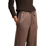 Mid Waist Crepe Pull On Pant Taupe
