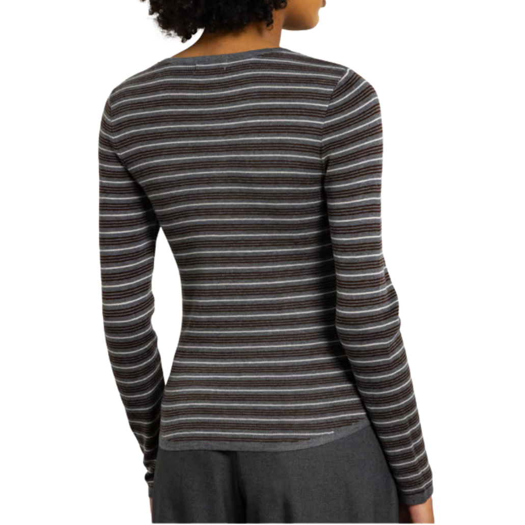 Pandoli Gris Chine Striped Top