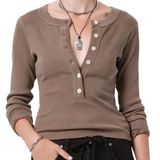 Varra Henley Top Coca