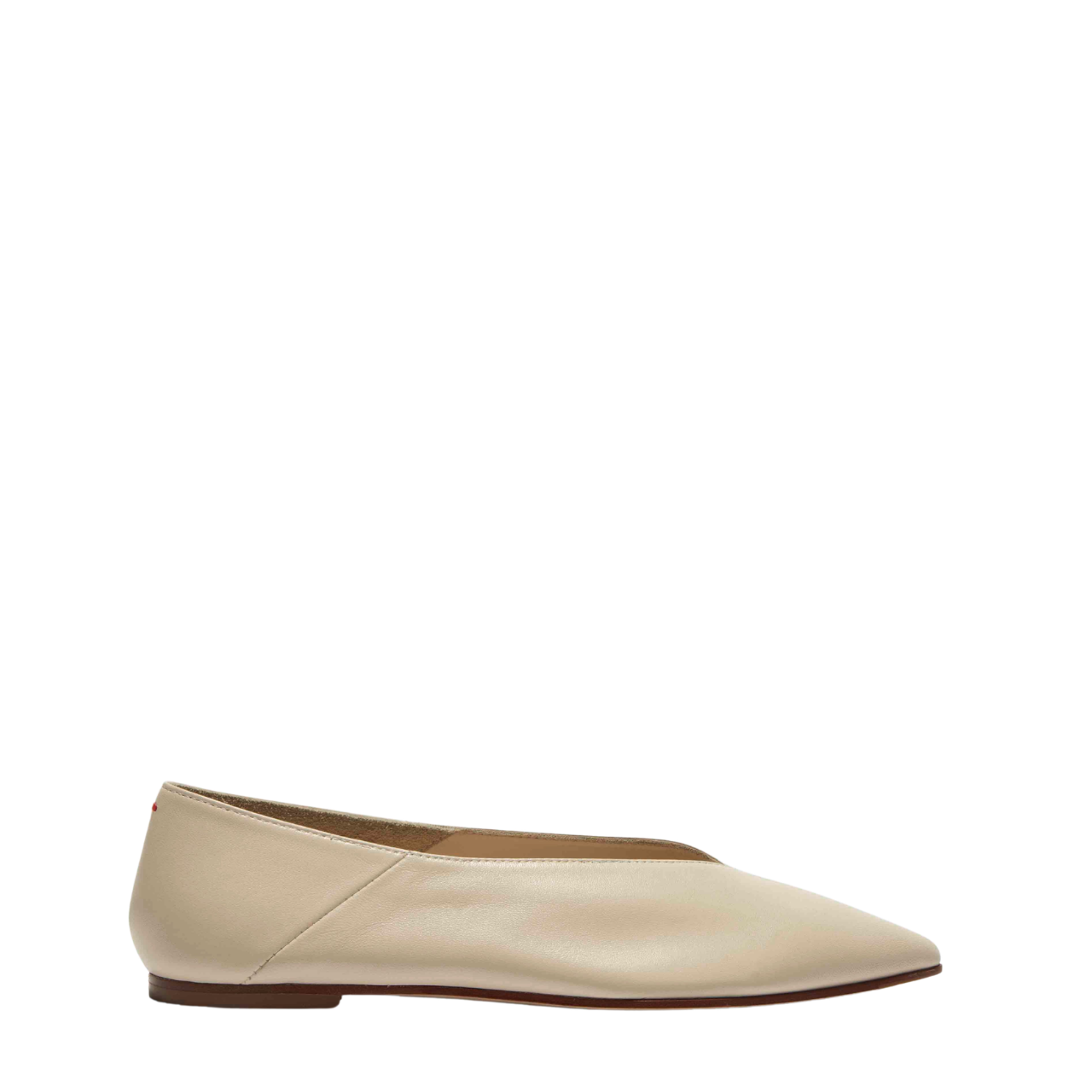 Moa Pointed Toe Flats Creamy