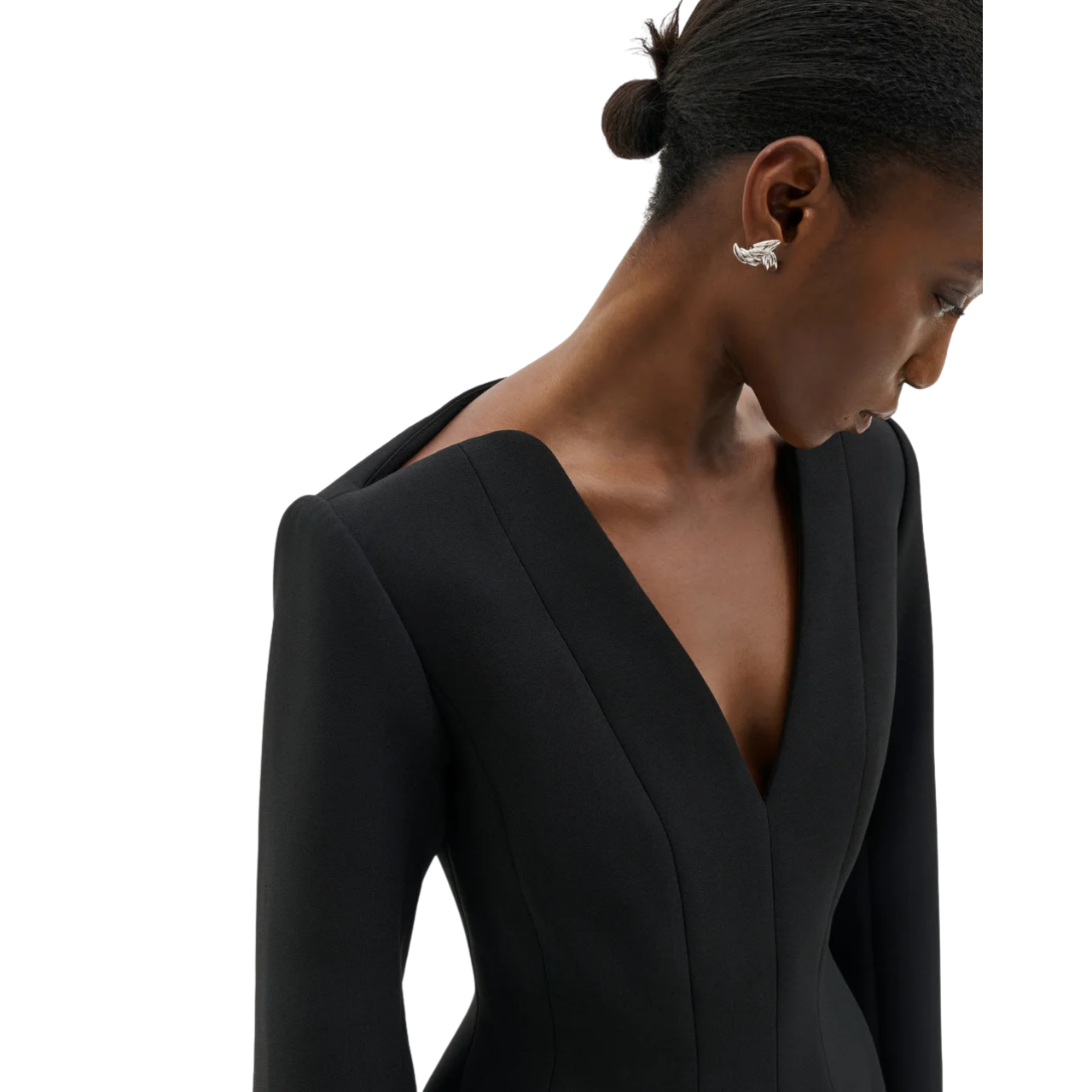 Ninni Cut-Out Shoulder Top Black