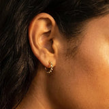 Dot Hoops Gold