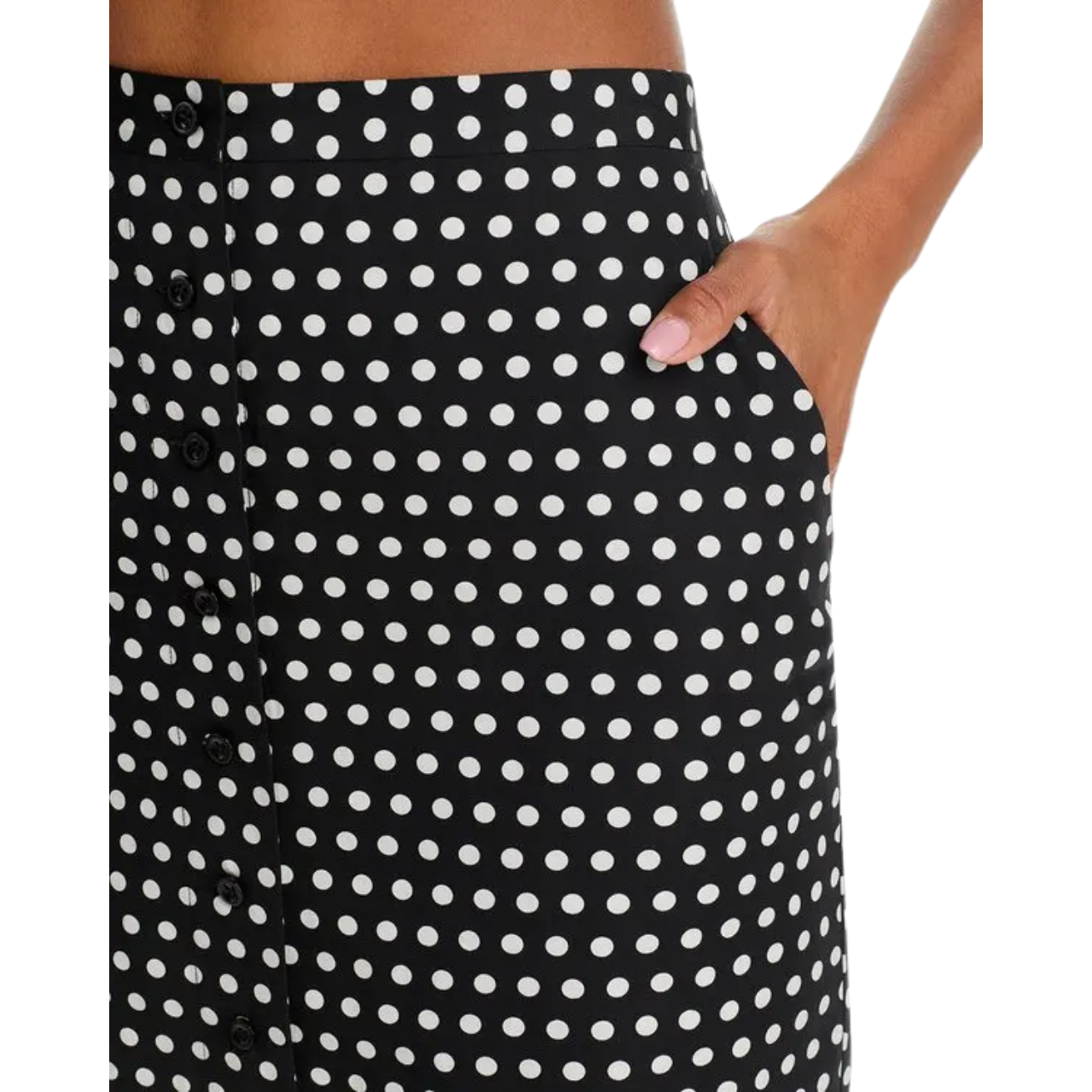 The Polka Dot Skirt Black
