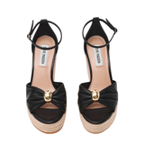 Taliya Wedge Sandals Black