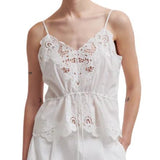 Shia Strap Top White