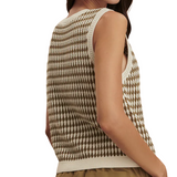 Aura Knit Top Egret/Olive