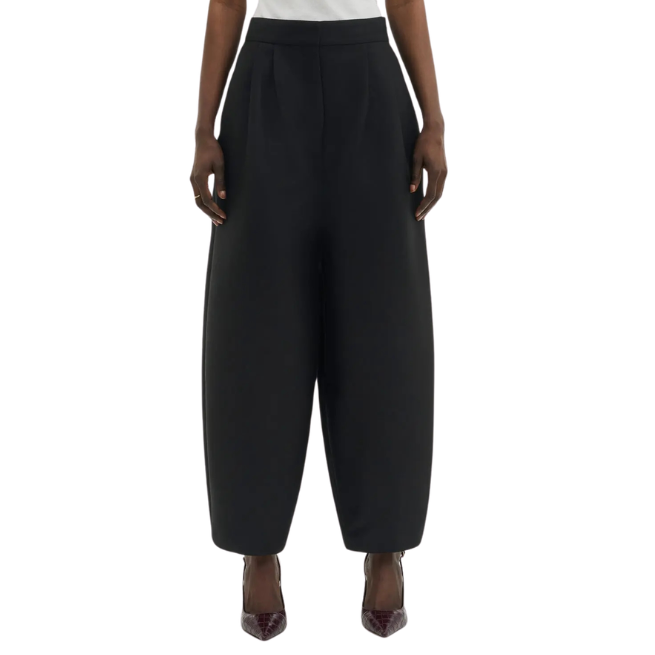 Smilla Barrel Leg Trousers Black