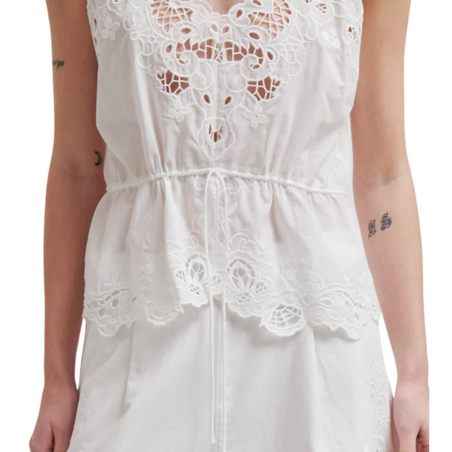 Shia Strap Top White
