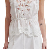 Shia Strap Top White