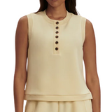 Marla Button Tank Anise Flower