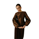 Vendela Balloon Sleeve Blouse Brown
