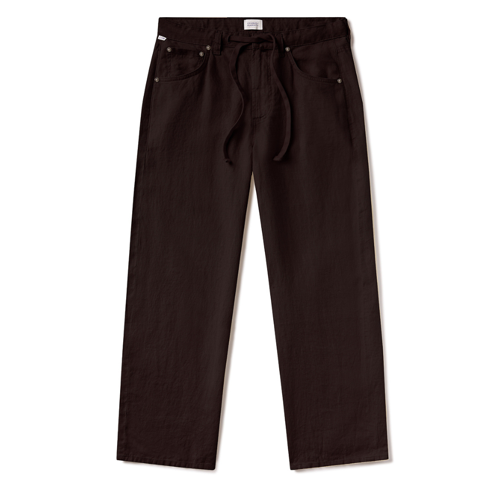 Brynn Choco Linen Trousers