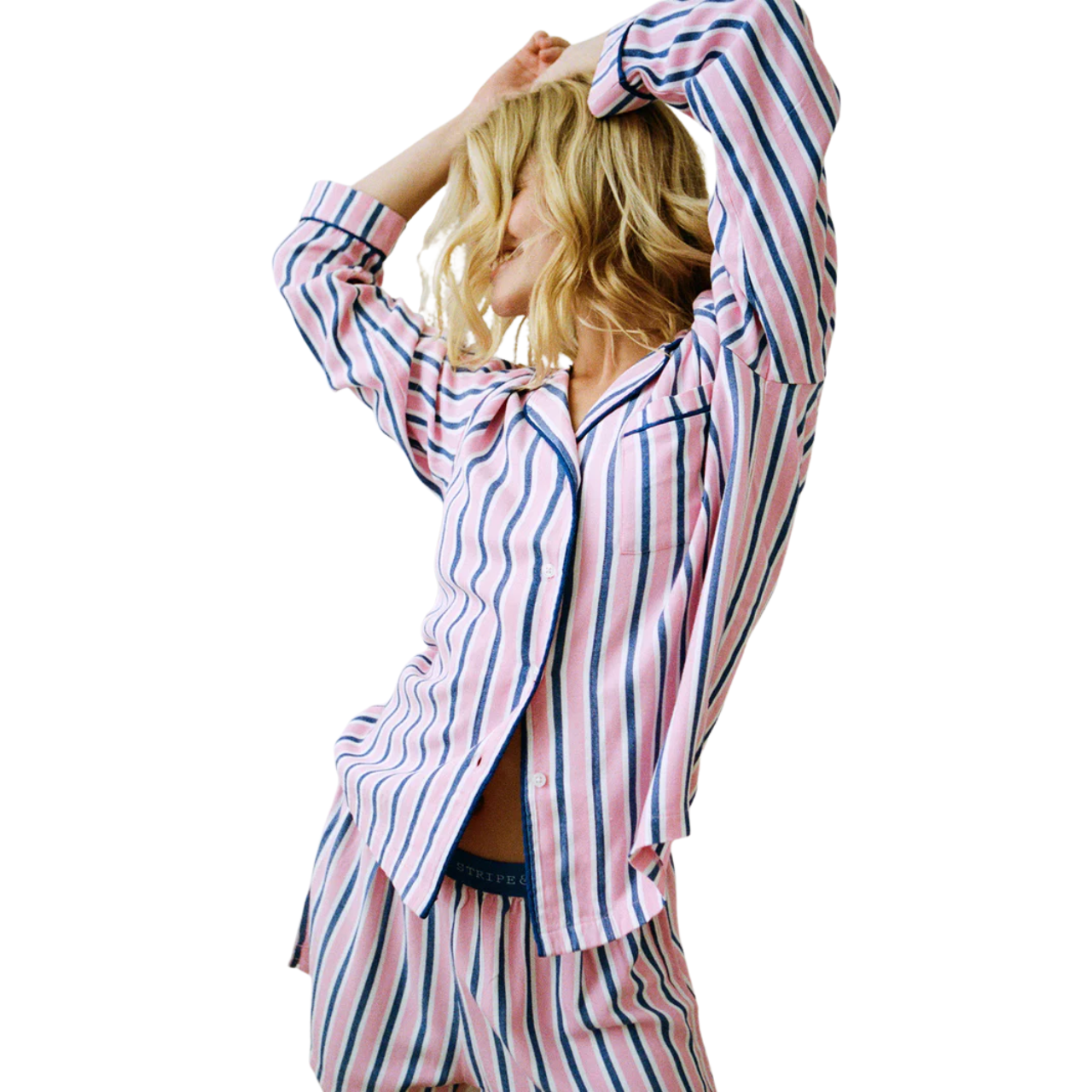 Ecovero Pyjama Top - Lazy Sundays Stripe