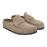 Naples Taupe Suede Wrapped Clogs