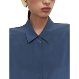 Bold Silk Blouse Mineral