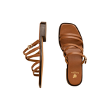 Isys Flat Sandals Camel