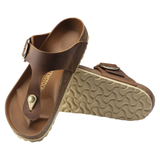 Gizeth Big Buckle Sandals Cognac