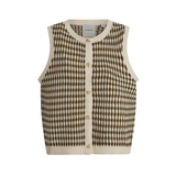 Aura Knit Top Egret/Olive