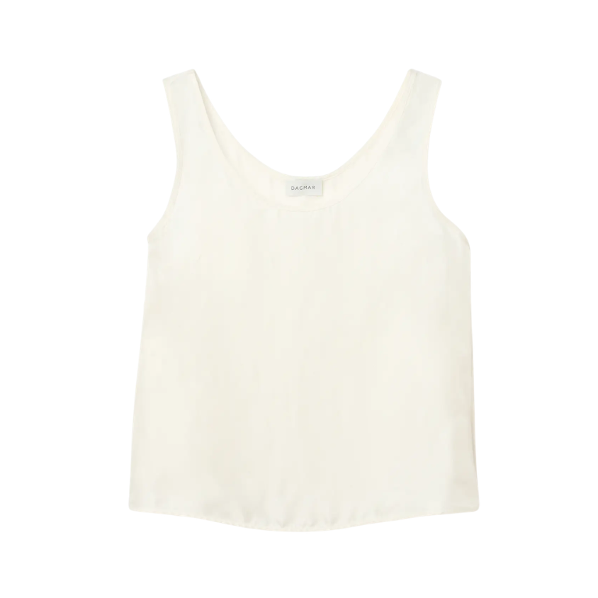 Silk Tank Top White