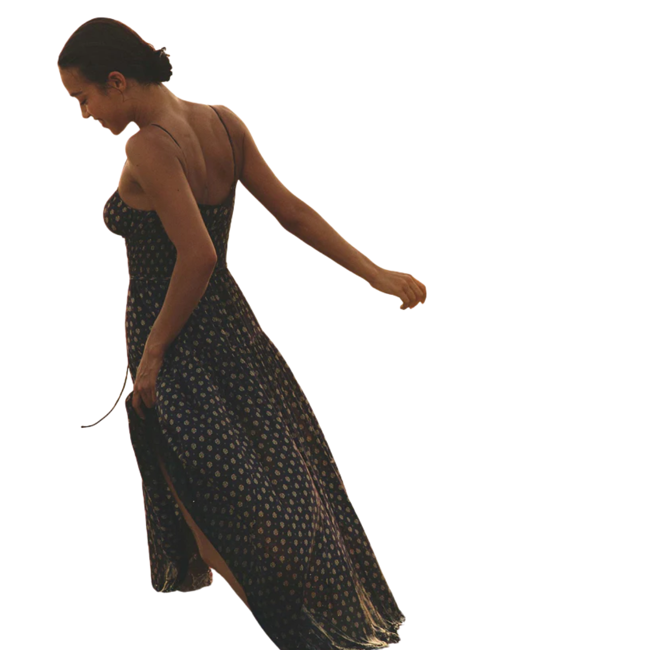 Safia Dress Navy Cadiz Foulard